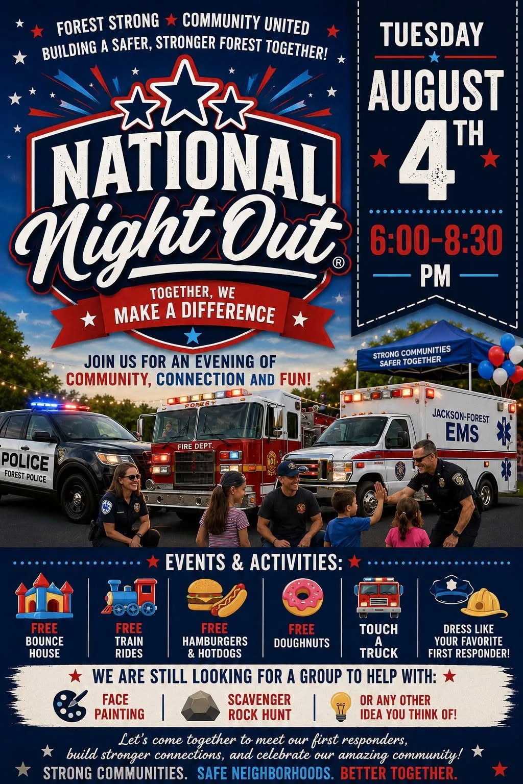 National Night Out flyer for 2026